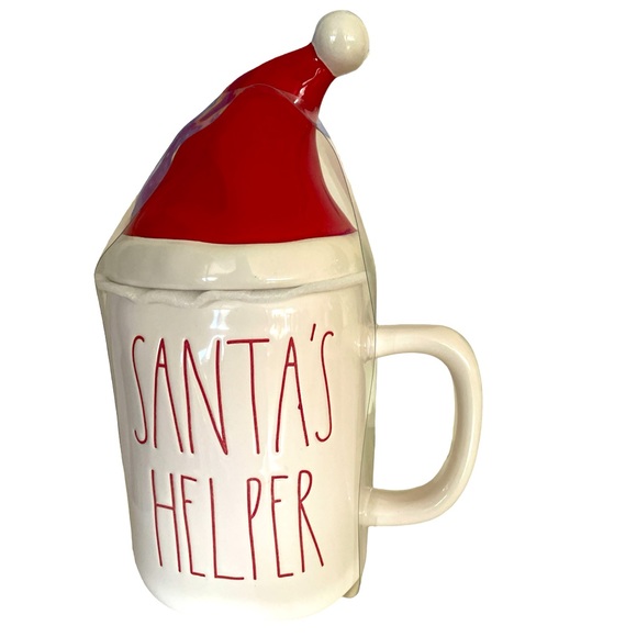Rae Dunn | Dining | New Rae Dunn Santas Helper With Topper Lid Red ...
